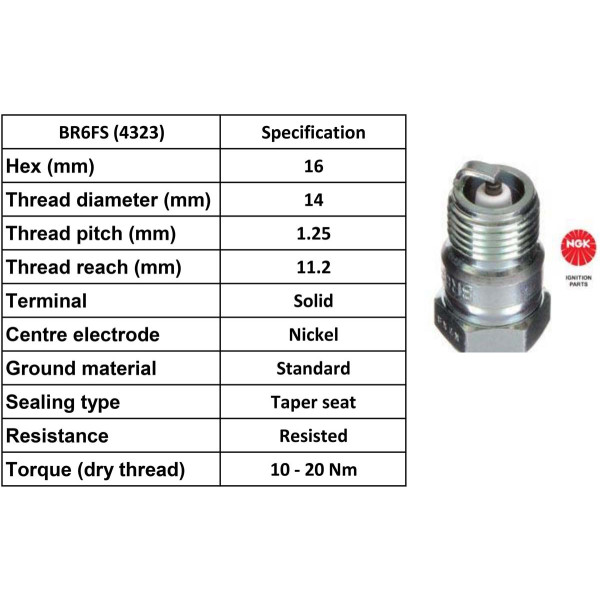 NGK NGK Spark Plug BR6ES Plugs [Box 10]